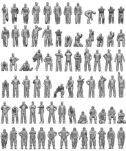 Load image into Gallery viewer, Ion Models 1/350 Imperial Japanese Carrier Personnel and Pilots J350-002'
