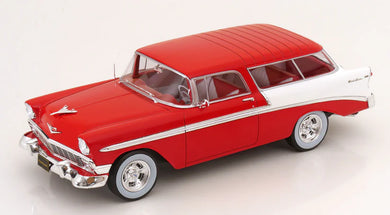 KK-Scale 1/18 Chevrolet Bel Air Nomad Custom Red/White 1956 KKDC181291