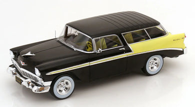 KK-Scale 1/18 Chevrolet Bel Air Nomad Custom Black/Light Yellow 1956 KKDC181293