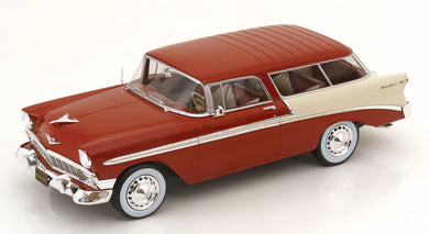 KK-Scale 1/18 Chevrolet Bel Air Nomad Custom Metallic Brown/Cream 1956 KKDC181294