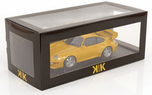 Load image into Gallery viewer, KK Scale 1/18 Porsche 911 (993) GT2 1996 Yellow / Speedline Rims KKDC181422S