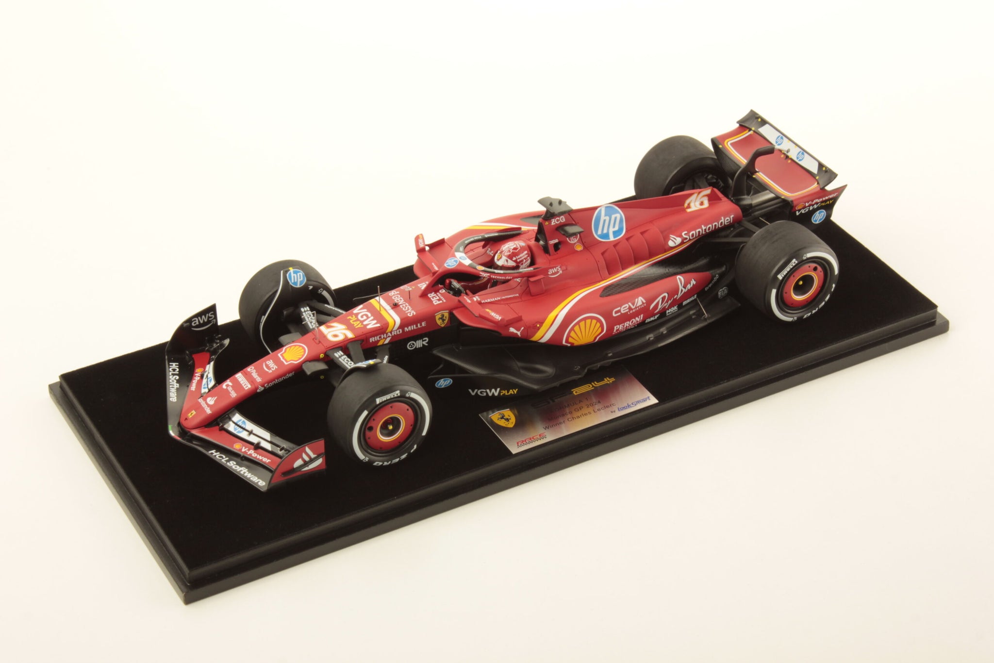 Ferrari SF-24 No.16 モナコGP winner Looksmart 1/18 Ferrari SF-24 No.16 Winner Monaco GP 2024 LS18F1063