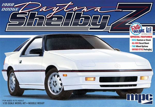 MPC 1/25 1988 Dodge Shelby Z Daytona 1009 – Burbank's House of Hobbies
