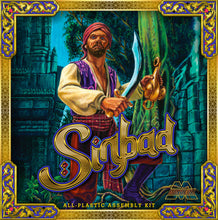 Load image into Gallery viewer, Monarch 1/8 Sinbad Figure Kit Square Collectors Box Version 201
