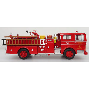 Iconic Replicas 1/50 1973 Ward LaFrance Fire Truck: LACoFD - Engine 51 50-0393