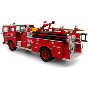 Iconic Replicas 1/50 1973 Ward LaFrance Fire Truck: LACoFD - Engine 51 50-0393