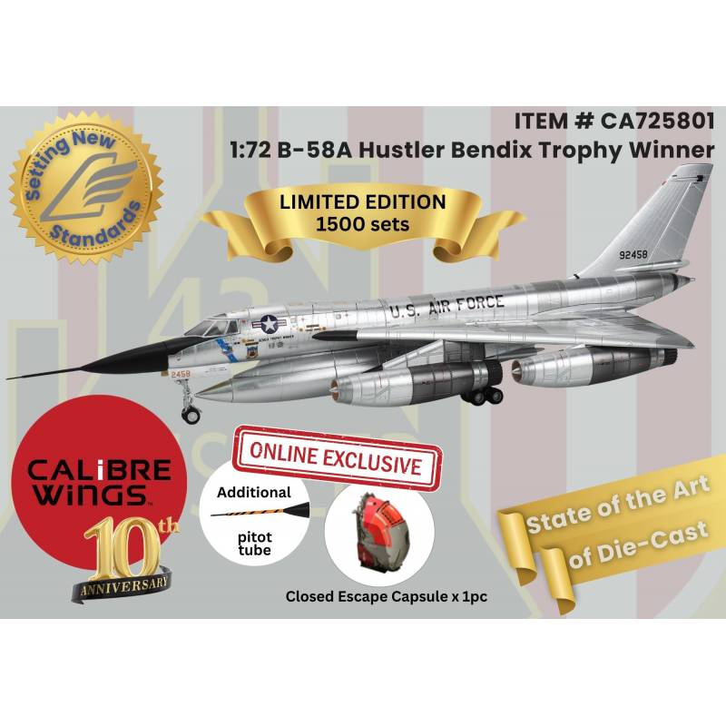 Caliber Wings 1/72 US B-58 Hustler Bendix Trophy Winner USAF