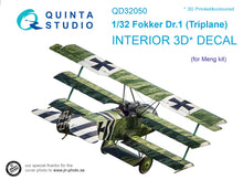 Load image into Gallery viewer, Quinta Studio 1/32 Interior 3D Decal German Fokker Dr.1 Triplane QD32050