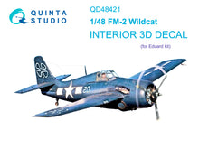 Load image into Gallery viewer, Quinta Studio 1/48 Interior 3D Decal US FM-2 Wildcat QD48421
