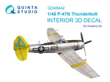 Load image into Gallery viewer, Quinta Studio 1/48 Interior 3D Decal US P-47N Thunderbolt QD48442