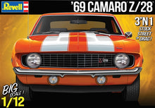 Load image into Gallery viewer, Revell 1/12 1969 Camaro Z/28  3 in 1 Stock, Street or Drag RMX2812 COMING SOON