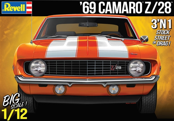 Revell 1/12 Chevrolet Camaro Z/28 3 in 1 Stock, Street or Drag
