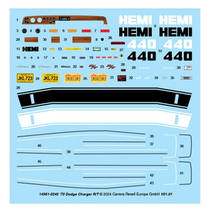 Revell 1/25 1970 Dodge Charger R/T 14561 COMING SOON