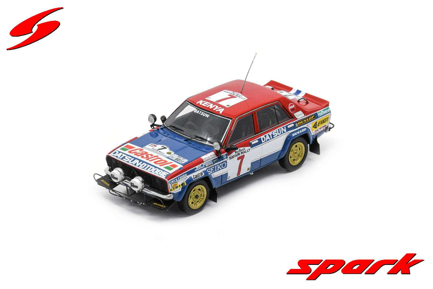 Spark 1/43 Datsun Violet GT No.7 Winner Rally Safari 1981 S7771 