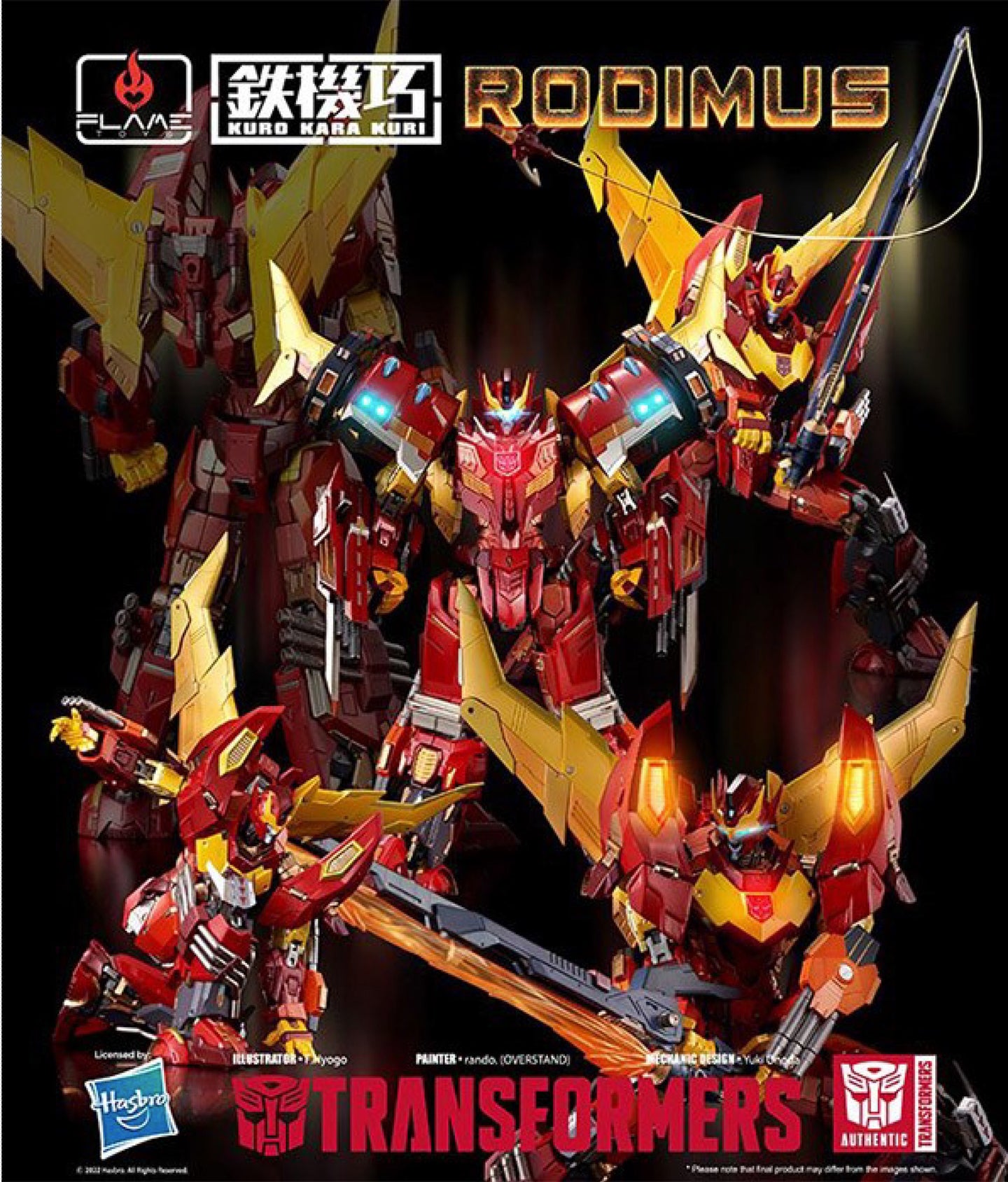 Flame Transformers Rodimus Model Kit 51411 COMING SOON