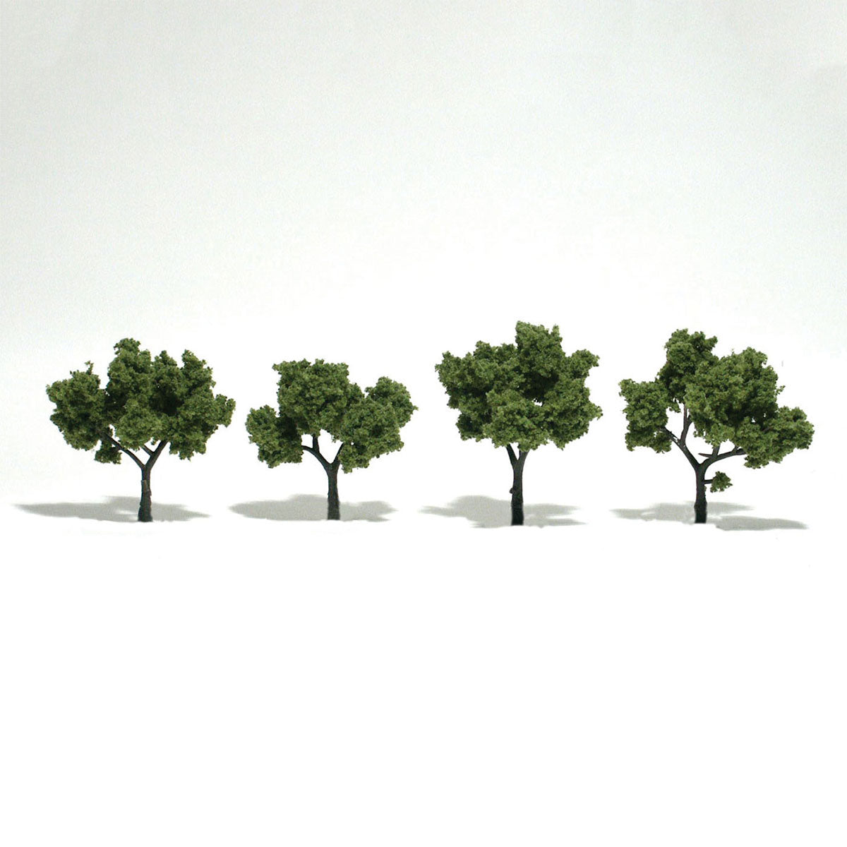Woodland Scenics Realistic Trees Light Green N, HO, O Scale (4