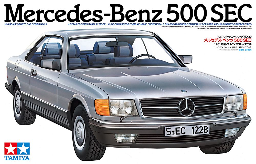 Tamiya 1/24 Mercedes-Benz 500 SEC 24029 COMING SOON!