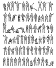 Load image into Gallery viewer, Ion Models 1/350 US Navy Carrier Pilots and Personnel Modern U350-004'