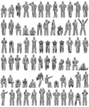 Load image into Gallery viewer, Ion Models 1/350 US Navy Carrier Pilots and Personnel WWII U350-002'