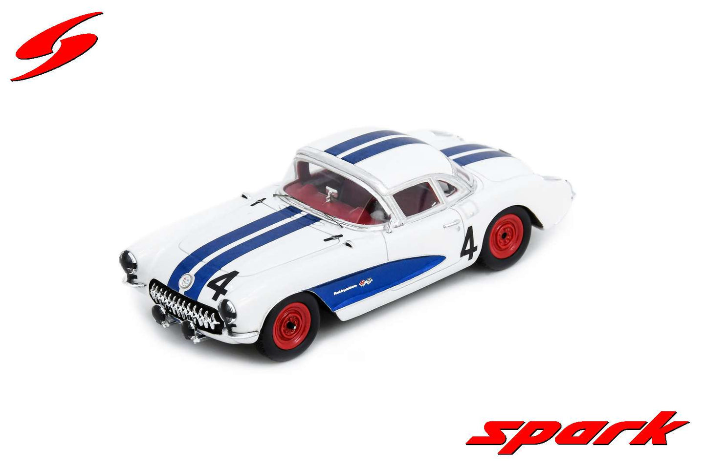 Spark 1/43 Chevrolet Corvette C1 V8 No.4 12H Sebring 1957 US187