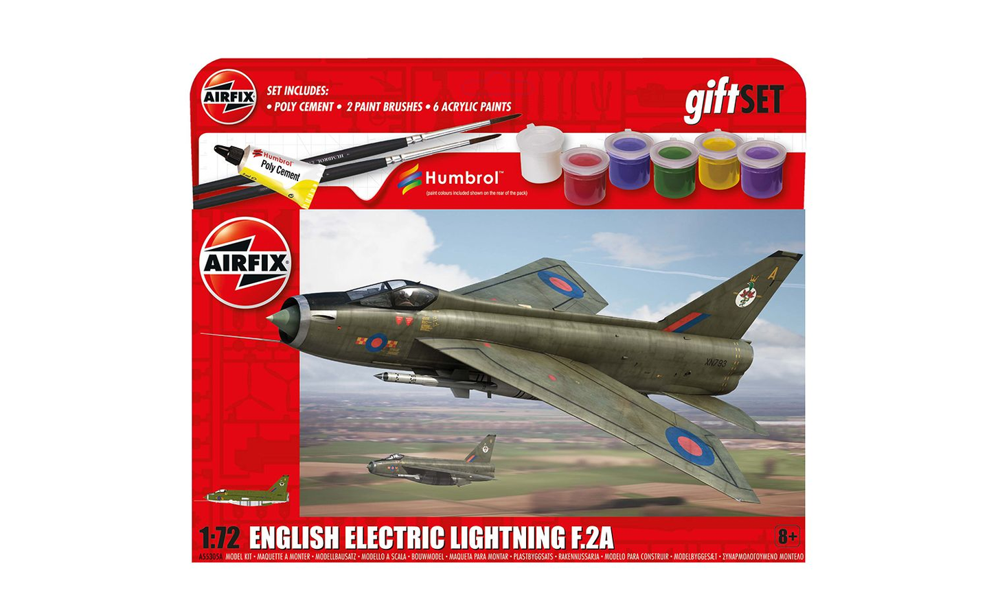 Airfix 1/72 British English Electric Lightning F.2A Gift Set A55305A