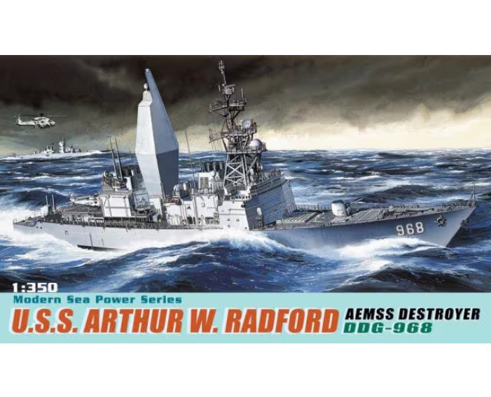 Uss Raford Dragon 1/350 US Destroyer USS Arthur W. Radford DDG-968 1018 – Burbank ...