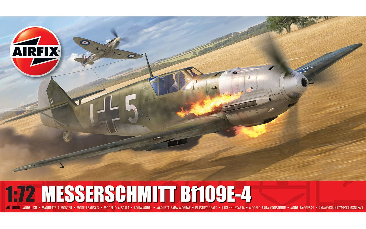 Airfix 1/72 German Messerschmitt Bf109E-4 A01008B