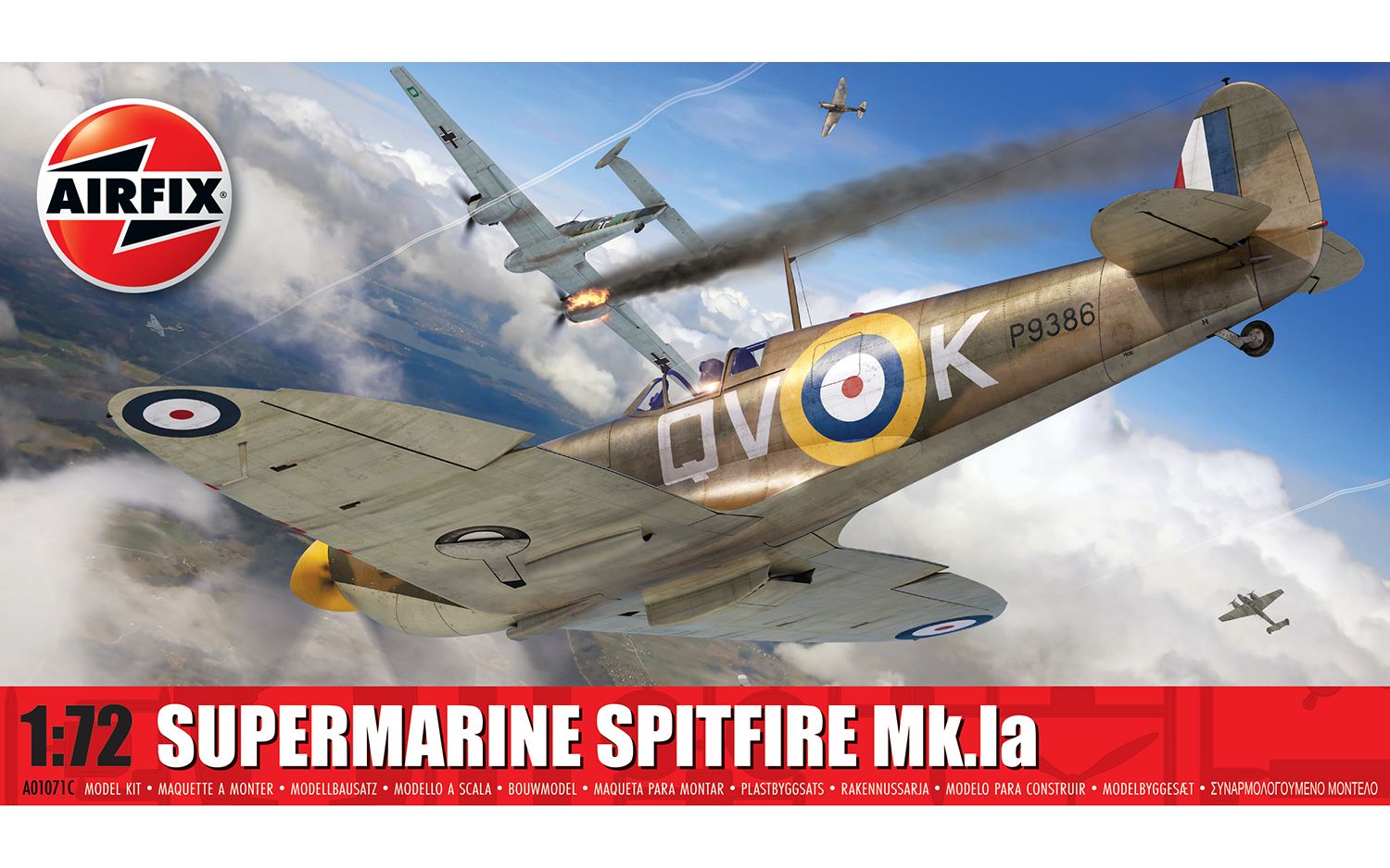 Airfix 1/72 British Supermarine Spitfire Mk.Ia A01071C – Burbank's