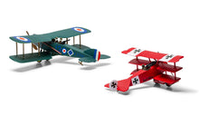 Load image into Gallery viewer, Airfix 1/72 Dogfight Doubles German Fokker DR.1 &amp; British Bristol F.2B A02141V