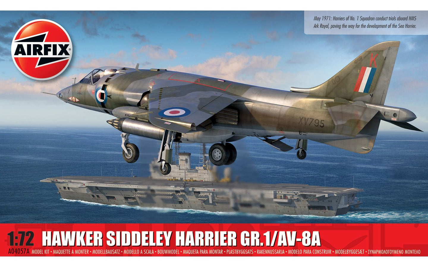 Airfix 1/72 British Hawker Siddeley Harrier GR.1/AV-8A A04057A
