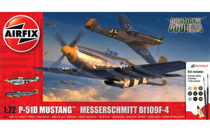 Airfix Starter Set 1/72 Dogfight Doubles US P-51D Mustang / German Bf109F-4 A50193