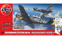 Load image into Gallery viewer, Airfix Starter Set 1/72 Dogfight Doubles British Spitfire Mk.Vc / German Bf109F-4 A50194