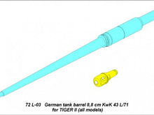 Load image into Gallery viewer, Aber 1/72 German 8.8cm KwK 43 L/71 for Tiger II 72 L-03'