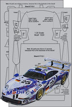 Load image into Gallery viewer, Scale Motorsport 1/24-1/25 Carbon Fiber Templates for Porsche 911 GT1 7112