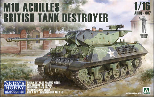 Andy's Hobby HQ 1/16 US M10 Achilles British Tank Destroyer W/ Figure AHHQ-007