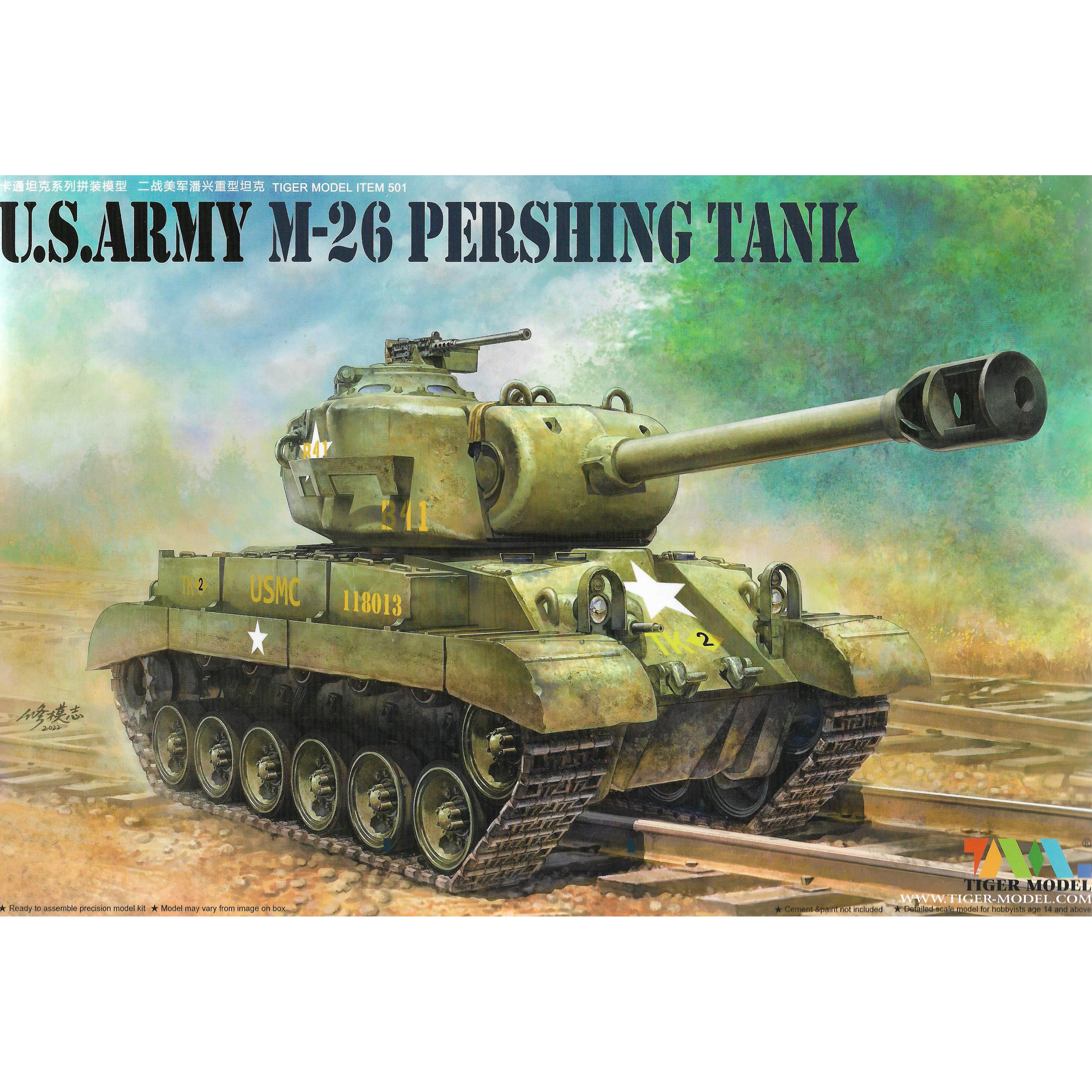 Tiger Model Cute Tank US Army M-26 Pershing Tank TM501 – Burbank's