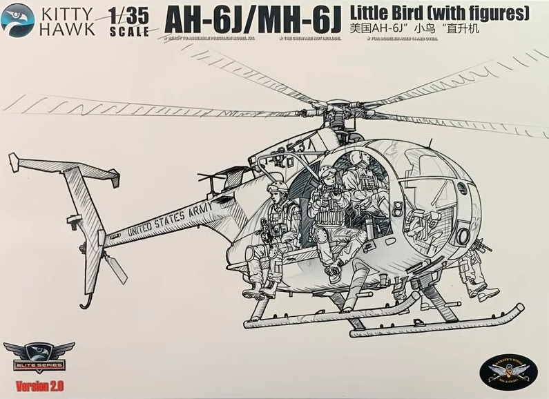 Kitty Hawk 1/35 US AH-6J/MH-6J Little Bird Nightstalkers w