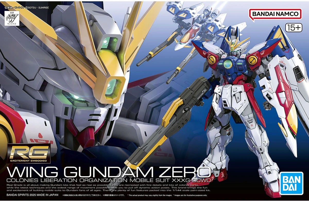 RG WING GUNDAM ZERO & SHINING GUNDAM セット Bandai 1/144 RG #43 XXXG-00W0 Wing Gundam Zero 