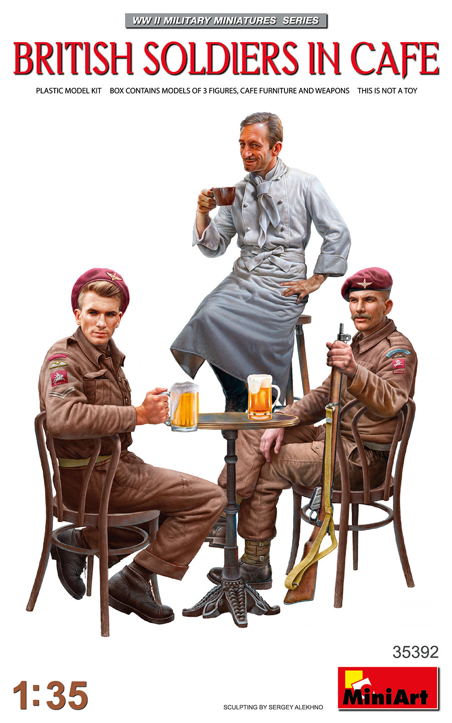 Miniart 1/35 British Soldiers in Cafe 35392