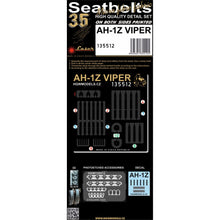 Load image into Gallery viewer, HGW 1/35 US AH-1Z Viper Textile/Photoetch Seatbelts 135512