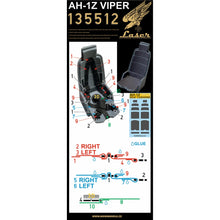 Load image into Gallery viewer, HGW 1/35 US AH-1Z Viper Textile/Photoetch Seatbelts + Cushions 135520