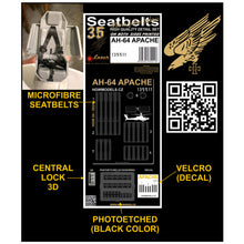 Load image into Gallery viewer, HGW 1/35 US AH-64 Apache  Textile/Photoetch Seatbelts 135511'