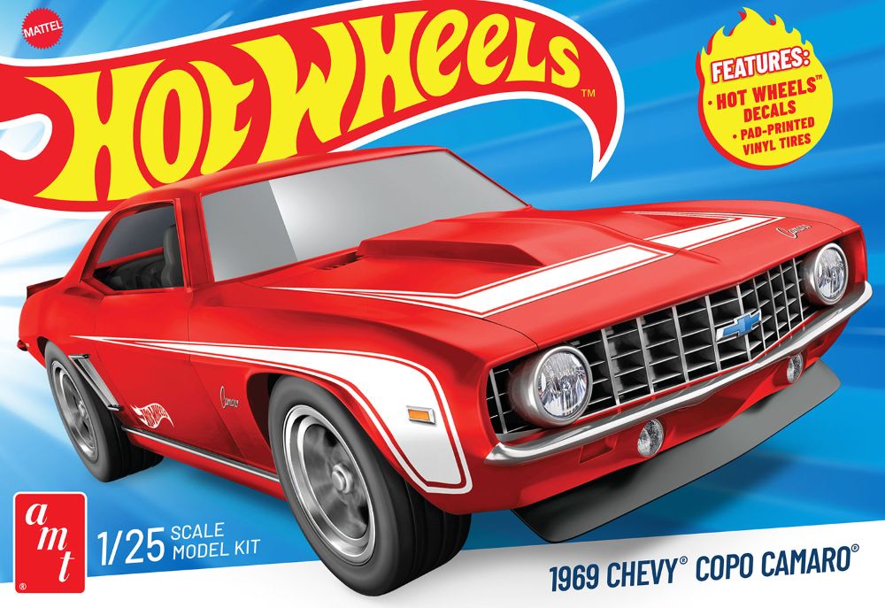 AMT 1/25 Hot Wheels 1969 Chevy COPO Camaro AMT1497 – Burbank's