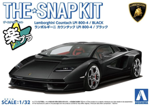 Load image into Gallery viewer, Aoshima Snap Kit 1/32 Lamborghini Countach LPI 800-4 Black 19-D 06542