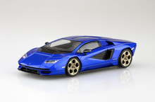 Load image into Gallery viewer, Aoshima Snap Kit 1/32 Lamborghini Countach LPI 800-4 Blue 19-F 06544