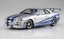 Load image into Gallery viewer, Aoshima 1/24 Nissan Skyline GT-R R34 Fast &amp; Furious 06795