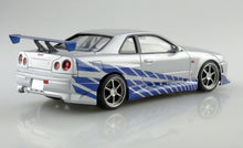 Load image into Gallery viewer, Aoshima 1/24 Nissan Skyline GT-R R34 Fast &amp; Furious 06795