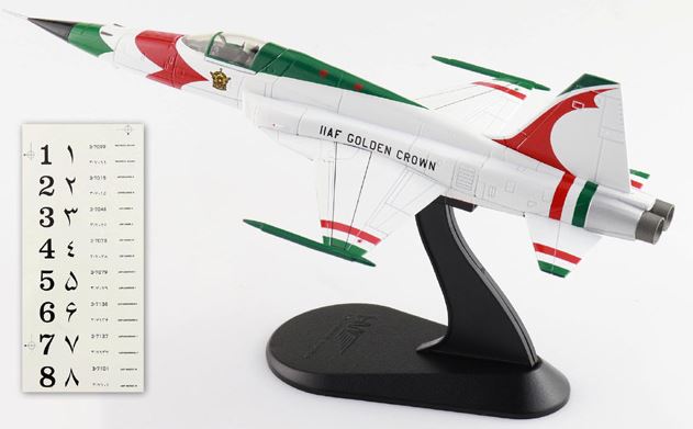 HobbyMaster 1/72 Iranian F-5E Tiger II IIAF Golden Crown 1970's HA3397B