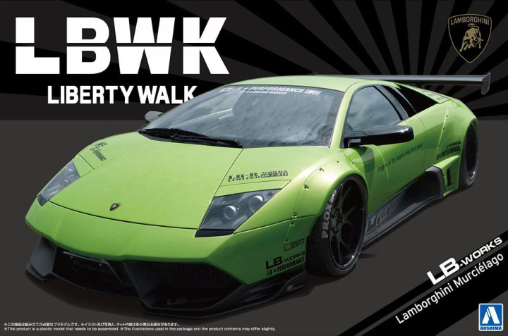 1/64 YM リバティーウォーク24 Aoshima 1/24 Lamborghini LBWK Liberty Walk Murcielago 05994