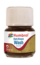 Load image into Gallery viewer, Humbrol Enamel Dark Brown Wash 28ml AV0205 SALE!